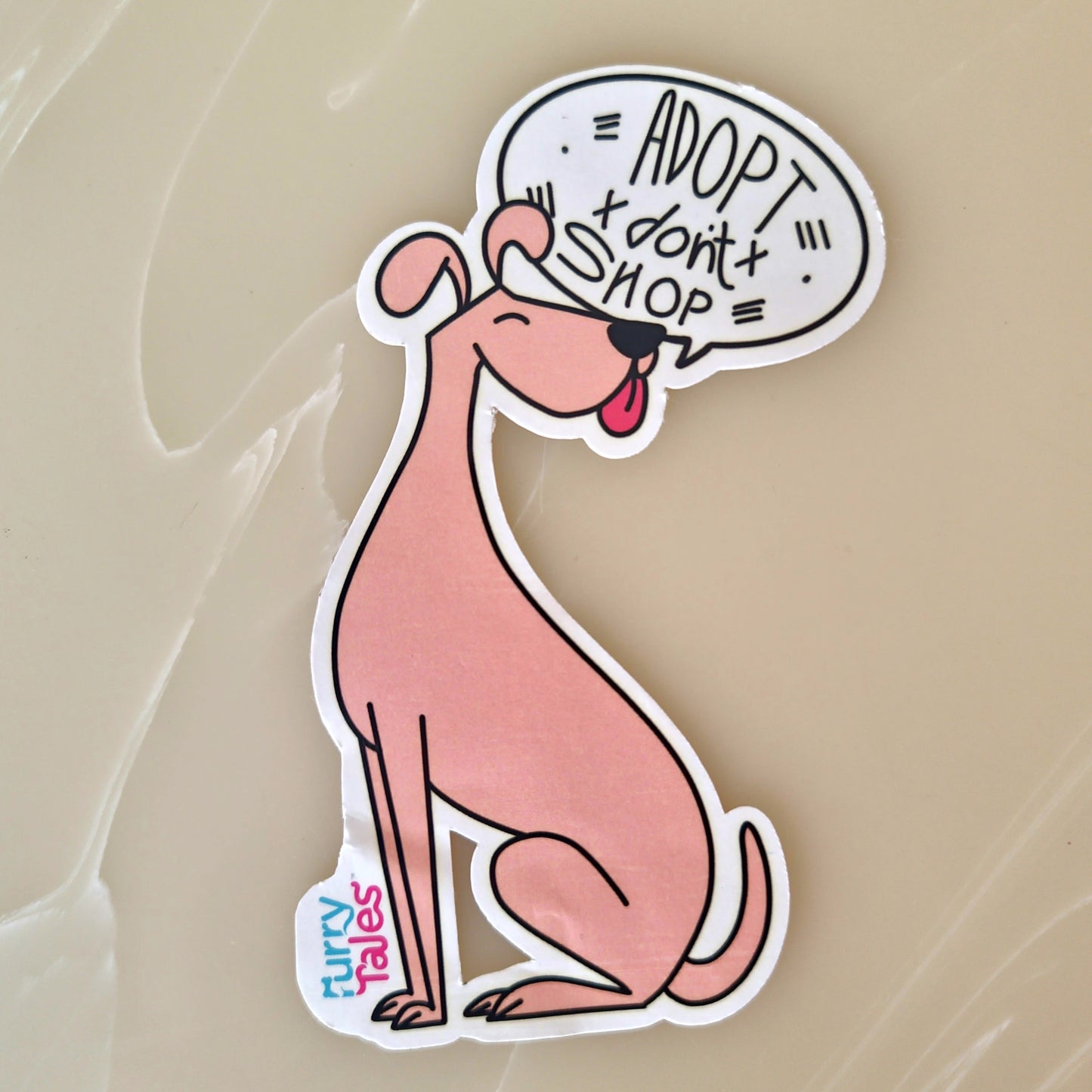 Adopt Don't Shop Dog Decal