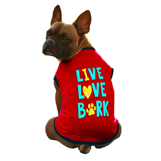 Live Love Bark Tshirt | CHEEKu